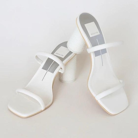 Dolce Vita White Noles Heels (Size 8) - Picture 1 of 7
